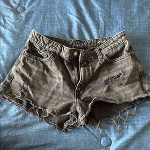 Arizona Jean Company Gray Distressed Jean Shorts